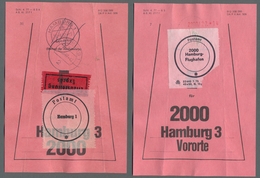 Heimat: Hamburg: 1980-1983, Sammlung Von 111 Gestempelten Beutelfahnen Für Einschreibsendungen Mit A - Altri & Non Classificati