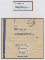 Heimat: Hamburg: 1978-1987, Sammlung Von 42 Gestempelten Leeren Banknotenumschlägen Mit Amtlichen Ve - Altri & Non Classificati