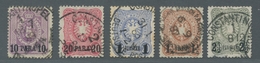 Deutsche Post In Der Türkei: 1884, Kompletter Satz Der "Pfennig"-Überdruckausgabe In Sauberer Bedarf - Turchia (uffici)