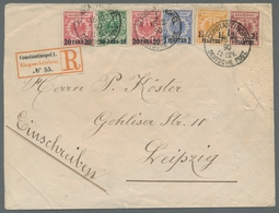 Deutsche Post In Der Türkei: 1889, Ein Satzbrief Der Besonderen Art - Der Komplette Satz Krone/Adler - Turchia (uffici)