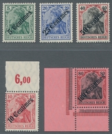 Deutsche Post In Der Türkei: 1908, 5 C Bis 100 C Auf Germania, Kompletter Satz, Postfrisch Einwandfr - Turquia (oficinas)