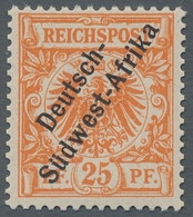 Deutsch-Südwestafrika: 1897, 25 Pf Koner Adler Mit "Berliner Aufdruck", Einwandfrei Postfrisch U. Gu - Deutsch-Südwestafrika