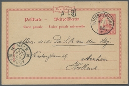 Deutsch-Südwestafrika - Stempel: LÜDERITZBUCHT; "Kaiseryacht"-Ganzsachenkarte Zu 10 Pfennig (Mi.Nr.P - German South West Africa