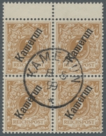 Deutsche Kolonien - Kamerun: 1897, Krone/Adler 3 Pfennig Hellockerbraun Mit Aufdruck Kamerun Im Zent - Kamerun