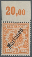 Deutsche Kolonien - Marianen: 1900, 3 Pf Bis 50 Pf, Steiler Aufdruck, Kompletter Postfrischer Satz, - Marianen