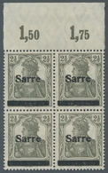 Deutsche Abstimmungsgebiete: Saargebiet: 1920, "2 ½ Pfg. Germania/Sarre Mit Aufdruck In Type II", Po - Covers & Documents