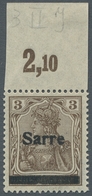 Deutsche Abstimmungsgebiete: Saargebiet: 1920, "3 Pfg. Germania/Sarre Mit Aufdruck In Type II Und PL - Covers & Documents