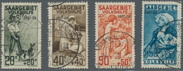 Deutsche Abstimmungsgebiete: Saargebiet: 1927, "Volkshilfe", Sauber Gestempelter Satz In Tadelloser - Covers & Documents