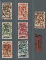 Deutsche Abstimmungsgebiete: Saargebiet: 1931, "Volkshilfe - Gemälde III", Gestempelter Satz Mit Tei - Briefe U. Dokumente