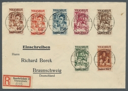 Deutsche Abstimmungsgebiete: Saargebiet: 1931, "Volkshilfe/Gemälde III", Je Wert Mit Zentralem SAARB - Covers & Documents