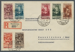 Deutsche Abstimmungsgebiete: Saargebiet: 1931, "Volkshilfe/Gemälde IV" Komplett Auf Satz-Orts-R-Brie - Covers & Documents