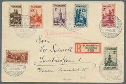 Deutsche Abstimmungsgebiete: Saargebiet: 1932, "Volkshilfe" Komplett Auf Satz-R-Brief Mit Seltenem S - Cartas & Documentos