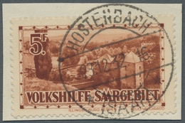 Deutsche Abstimmungsgebiete: Saargebiet: 1932, "5 Fr. Volkshilfe", Sauber Mit Seltenem HOSTENBACH * - Briefe U. Dokumente