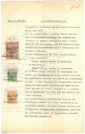 Deutsche Abstimmungsgebiete: Saargebiet: 1933, Notarsdokument Mit Drei Verschiedenen Steuermarken De - Covers & Documents
