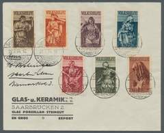 Deutsche Abstimmungsgebiete: Saargebiet: 1934, "Volkshilfe" Komplett Auf Orts-Satzbrief Je Mit "Saar - Covers & Documents