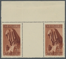 Deutsche Abstimmungsgebiete: Saargebiet: 1934, "Volkshilfe Als Zwischenstegpaare", Postfrische Aussc - Covers & Documents