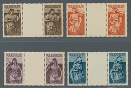 Deutsche Abstimmungsgebiete: Saargebiet: 1934, "Volkshilfe Als Zwischenstegpaare", Postfrischer Satz - Covers & Documents