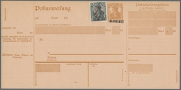 Deutsche Abstimmungsgebiete: Saargebiet - Ganzsachen: 1920, "25 Pfg. Germania/Saargebiet Type II", U - Ganzsachen