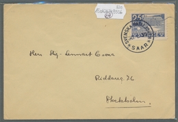 Deutsche Abstimmungsgebiete: Saargebiet - Feldpost: 1935, Schwedische Feldpost Aus Dem Saargebiet, F - Briefe U. Dokumente