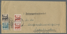 Saarland (1947/56): 1948, Zeitungsdrucksache Für "3 Zeitungen", Sehr Selten, In Guter Bedarfserhaltu - Cartas & Documentos