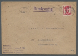 Saarland (1947/56): 1948, "2 Fr. Saar III", Einzelwert Als Seltene Portorichtige EF Auf Orts-Drucksa - Cartas & Documentos