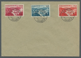 Saarland (1947/56): 1948, "25 Bis 200 Fr. Saar III" Mit Ersttagsstempel ST. INGBERT (SAAR) B -1.4.48 - Covers & Documents