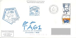 TAAF - 61ème Expédition Terre Adélie - Dumont D'Urville - Storia Postale