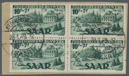Saarland (1947/56): 1949, "Jugendherbergswerk", Sauber NIEDERLINXWEILER (SAAR) 28.1.49 Gestempelter - Cartas & Documentos