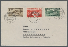 Saarland (1947/56): 1949, "Jugendherbergswerk" Mit Zusatzfrankatur Auf Leicht überfrankiertem Brief - Covers & Documents