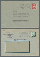 Saarland (1947/56): 1949, "Saar IV", Zusammenstellung Von Drei Portorichtig Frankierten Belegen In G - Covers & Documents