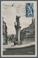 Saarland (1947/56): 1949, "25 Fr. Saar IV" Mit NEUNKIRCHEN (SAAR) L Auf Seltener Maximumkarte In Seh - Covers & Documents