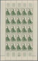 Saarland (1947/56): 1950, "Heiliges Jahre", Kompletter Postfrischer Bogensatz, Tadellose Erhaltung, - Cartas & Documentos