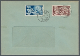 Saarland (1947/56): 1950, "Europarat" Mit Ersttagsstempel METTLACH (SAAR) B -8.8.50 Auf Fensterbrief - Covers & Documents