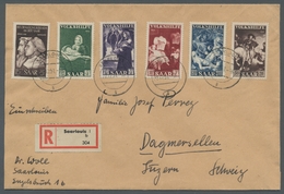 Saarland (1947/56): 1951, "Reformation Und Volkshilfe" Komplett Auf Satz-R-Brief Von SAARLOUIS 1 G 2 - Covers & Documents