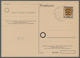 Saarland (1947/56) - Besonderheiten: BUWEILER über WADERN (BZ. TRIER) 18.12.48, Blankostempel Auf Vo - Otros & Sin Clasificación