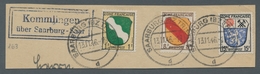 Saarland (1947/56) - Besonderheiten: "Kommlingen über Saarburg - Saar", Klarer Abschlag Des Landpost - Altri & Non Classificati