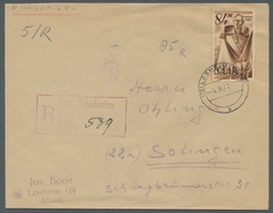 Saarland (1947/56) - Besonderheiten: "18 LOSHEIM (SAAR) -4.7.47", Klar Auf Portorichtig Frankiertem - Other & Unclassified