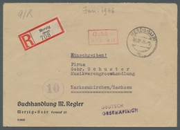 Saarland (1947/56) - Besonderheiten: MERZIG (SAAR) E Neben Ra2 "Gebühr Bezahlt" (rot) Auf In Dieser - Otros & Sin Clasificación