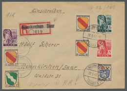 Saarland (1947/56) - Besonderheiten: NEUNKIRCHEN (SAAR) 1 G 22.3.47, Sauber Auf Mit Portorichtiger M - Otros & Sin Clasificación