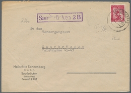 Saarland (1947/56) - Besonderheiten: SAARBRÜCKEN 2 11.8.49 (ohne Unterscheidungsbuchstabe), Sauber A - Other & Unclassified