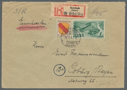 Saarland (1947/56) - Besonderheiten: SULZBACH (SAAR) A -8.11.47, Klarer Abschlag Auf Portorichtig Mi - Sonstige & Ohne Zuordnung