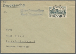 Saarland (1947/56) - Besonderheiten: "Werschweiler über St. Wendel (Saar)", Klarer Abschlag Des Land - Sonstige & Ohne Zuordnung
