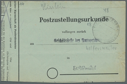 Saarland (1947/56) - Besonderheiten: 18 WOLFERSWEILER über TÜRKISMÜHLE (SAAR) 10.4.48, Sauber Auf Zu - Other & Unclassified