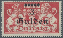 Danzig: 1923, "3 Gld. Auf 1 Mio. Mit Aufdruck-PLF II", Postfrischer Wert In Tadelloser Erhaltung, Ge - Altri & Non Classificati