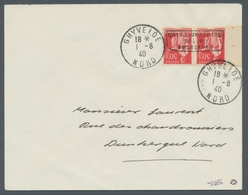 Dt. Besetzung II WK - Frankreich - Dünkirchen: 1940, "50 C. Dunkelrosa", Randpaar Als Portorichtige - Besetzungen 1938-45