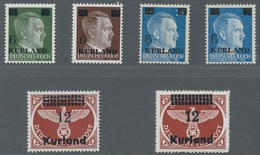 Dt. Besetzung II WK - Kurland: 1945, Gebiet überkomplett, Mi. 4 A Minimale Haftstelle, Sonst Tadello - Occupazione 1938 – 45