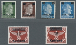 Dt. Besetzung II WK - Kurland: 1945, Gebiet überkomplett, Mi. 4 A Minimale Haftstelle, Sonst Tadello - Besetzungen 1938-45