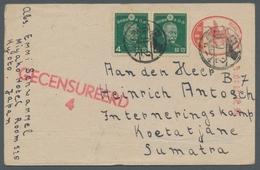 Kriegsgefangenen-Lagerpost: NIEDERLÄNDISCH-INDIEN, 1941, Ganzsache Japan 2 Sen. (Muster 1937/40) Mit - Sonstige & Ohne Zuordnung