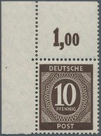 Alliierte Besetzung - Gemeinschaftsausgaben: 1946, 10 Pfg Schwarzorangebraun Plattendruck Ziffernaus - Altri & Non Classificati