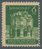 Sowjetische Zone - Ost-Sachsen: 1946, "6 Pfg. Zwinger Dunkelgelbgrün Als Probedruck", Postfrischer W - Altri & Non Classificati